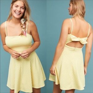 Anthropologie Hutch Molly A-Line Tie Back Dress